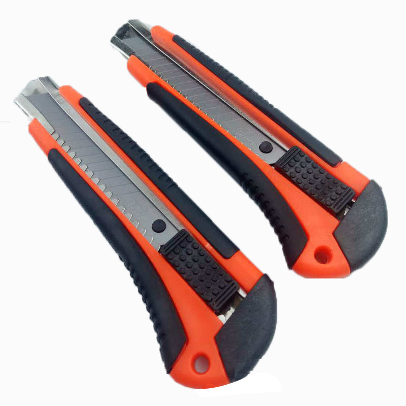 Heavy Metal Blade Rail Utility Knife Safety Handle Utility Stainless Steel Art Knife